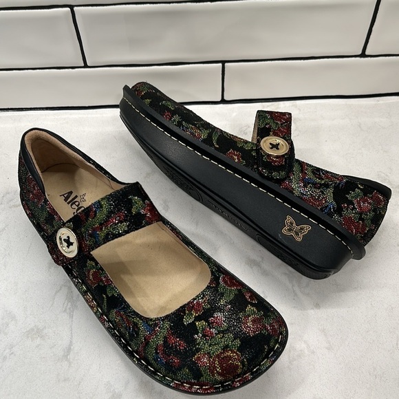 Alegria by PG Lite Paloma Flora Nova Leather Mary Jane Shoes EU 41 / US 11-11.5 - Picture 16 of 16